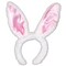 Beistle Pack of 12 Pink and White Plush Satin Bunny Ears Headband Easter Costume Accessories